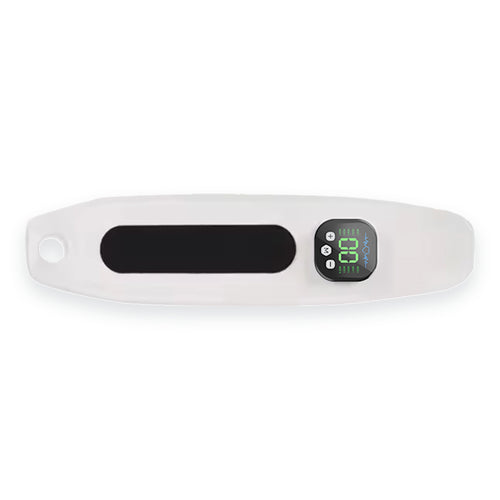 Adjustable EMS pulse wrist massager, white, product view